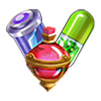 初级体力补充罐*1，复活药剂*1，魔界药剂*2