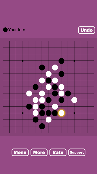 单机版五子棋游戏截图