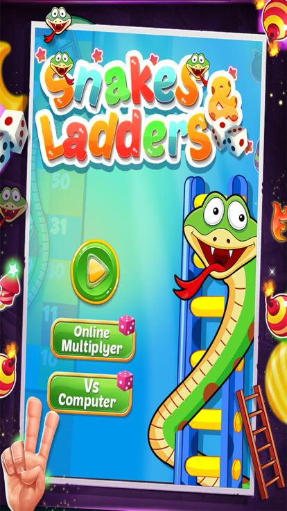 Snakes & Ladders - Glow & Neon游戏截图