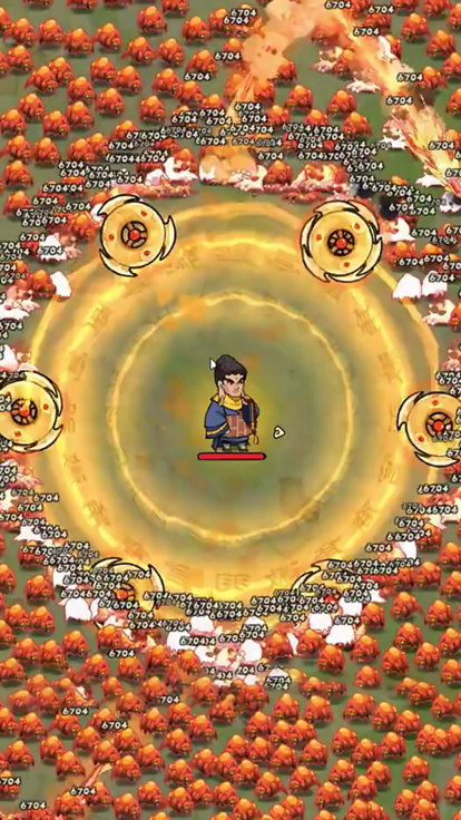 鸠摩志武侠割草-萝卜刀转转转游戏截图