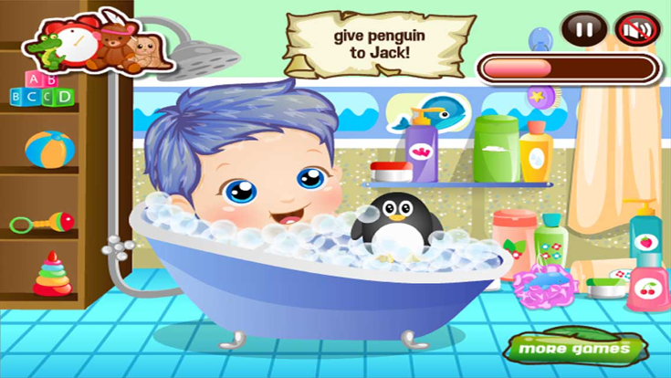 Care Baby - Feed him,Bath,Sleep,Play - Fun Kids Game游戏截图