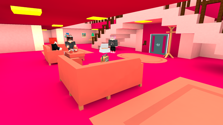 Pink Princess House Craft Game游戏截图