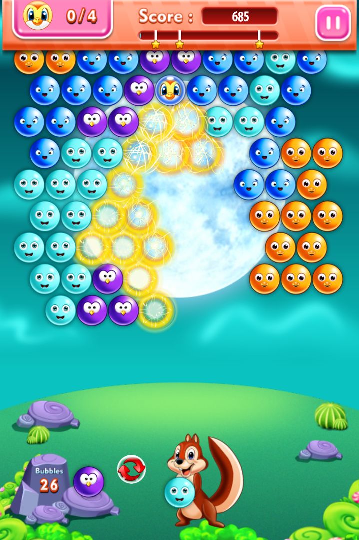 Screenshot of Bubble Rush Saga