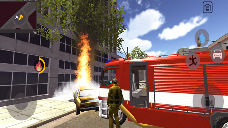 消防车模拟器 - 卡车游戏 2021游戏截图