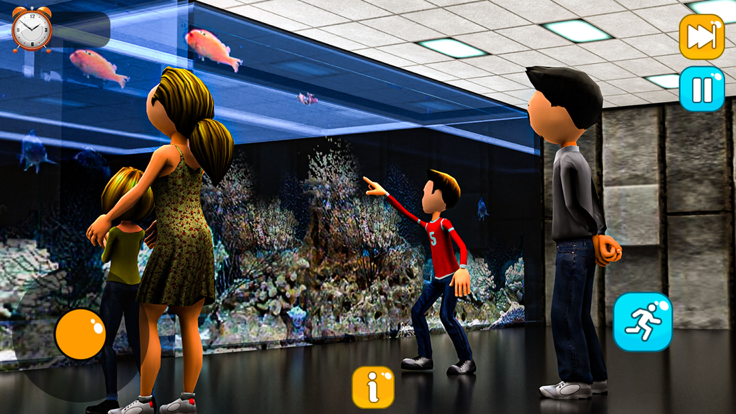 水滑道上坡公园3D模拟人生游戏截图