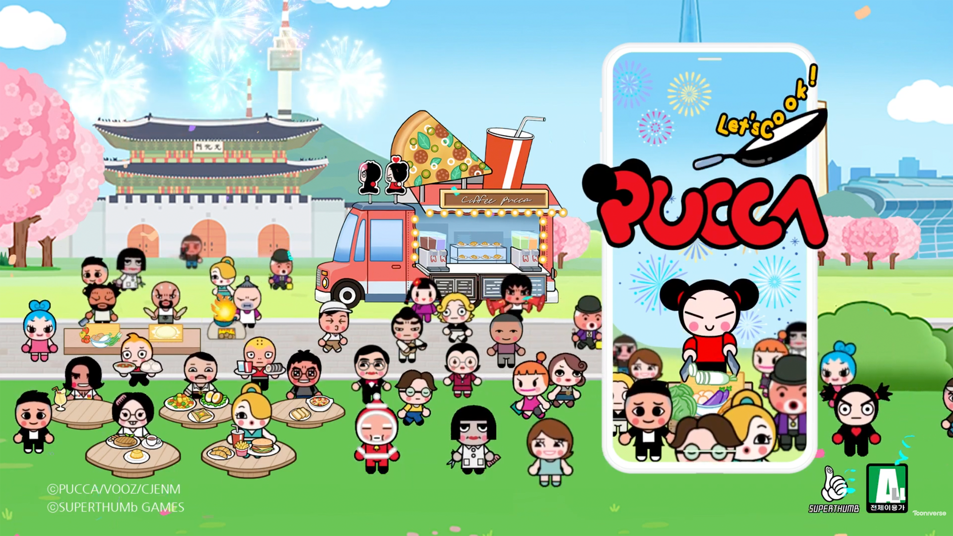 Let's Cook! Pucca : Food Truck World Tour游戏截图