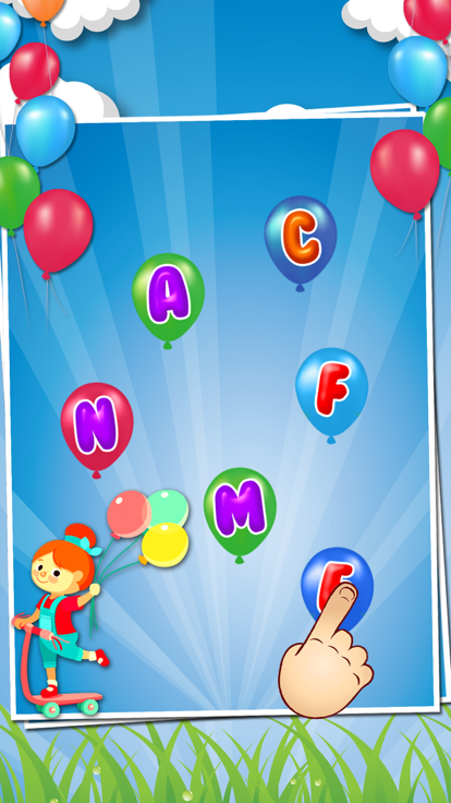 Balloon Pop For Kids - Learn ABC,numbers and Color游戏截图