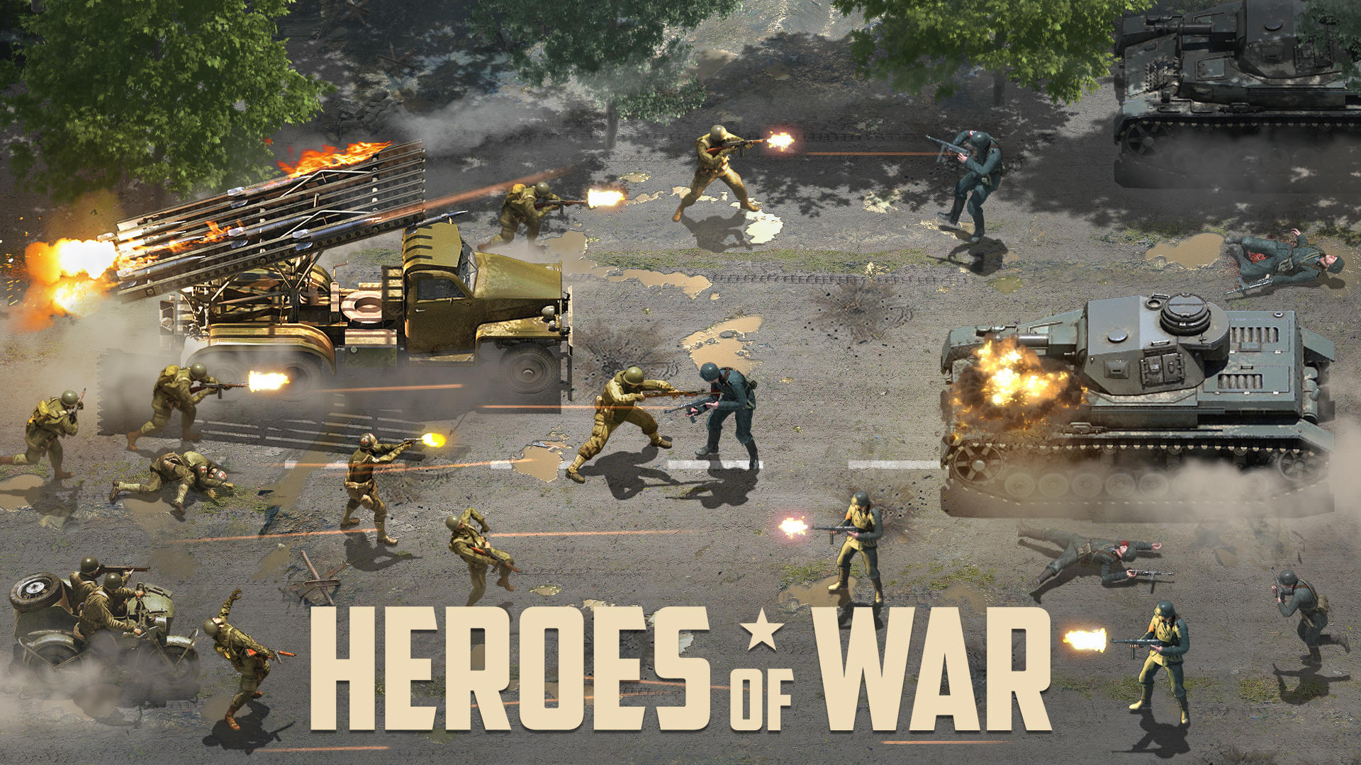 Heroes of War: Idle army game游戏截图