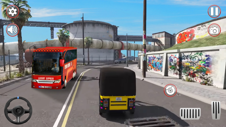 Tuk Tuk Rickshaw Driver Games游戏截图