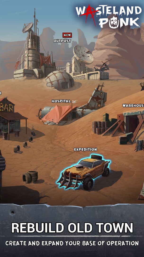 Screenshot of Wasteland Punk: Post Apocalypse RPG Survival Game