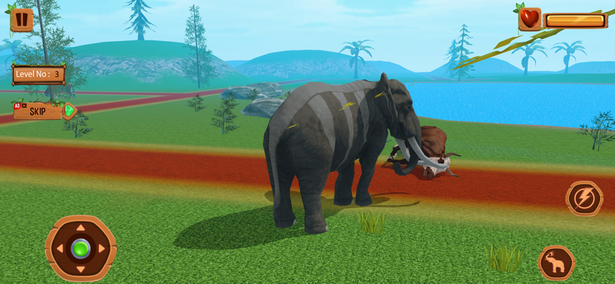 Scary Elephant Animal Wildlife游戏截图