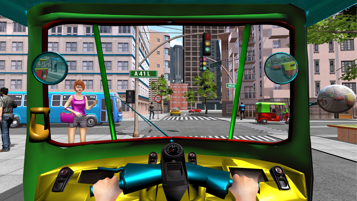 Tuk Tuk Auto Rickshaw 3D Sim游戏截图