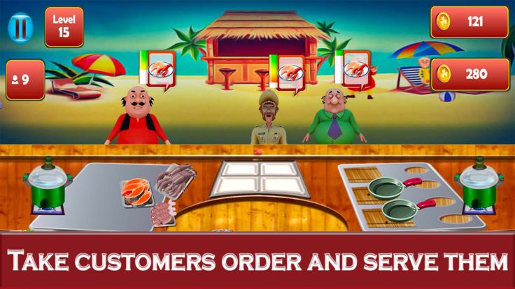 Motu Patlu Cooking Master Game游戏截图