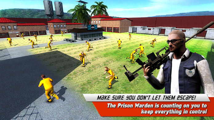 逃避的使命警方狙击手射击游戏3D - 恶魔岛监狱守卫监狱突围刑事射击游戏。游戏截图