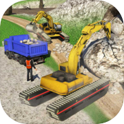 水陸兩用挖掘機模擬器 Heavy Excavator & Construction Crane 3D