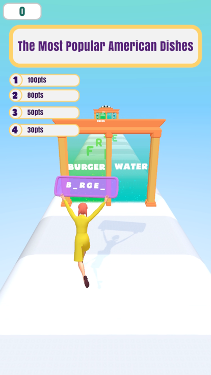 Trivia Words Run游戏截图