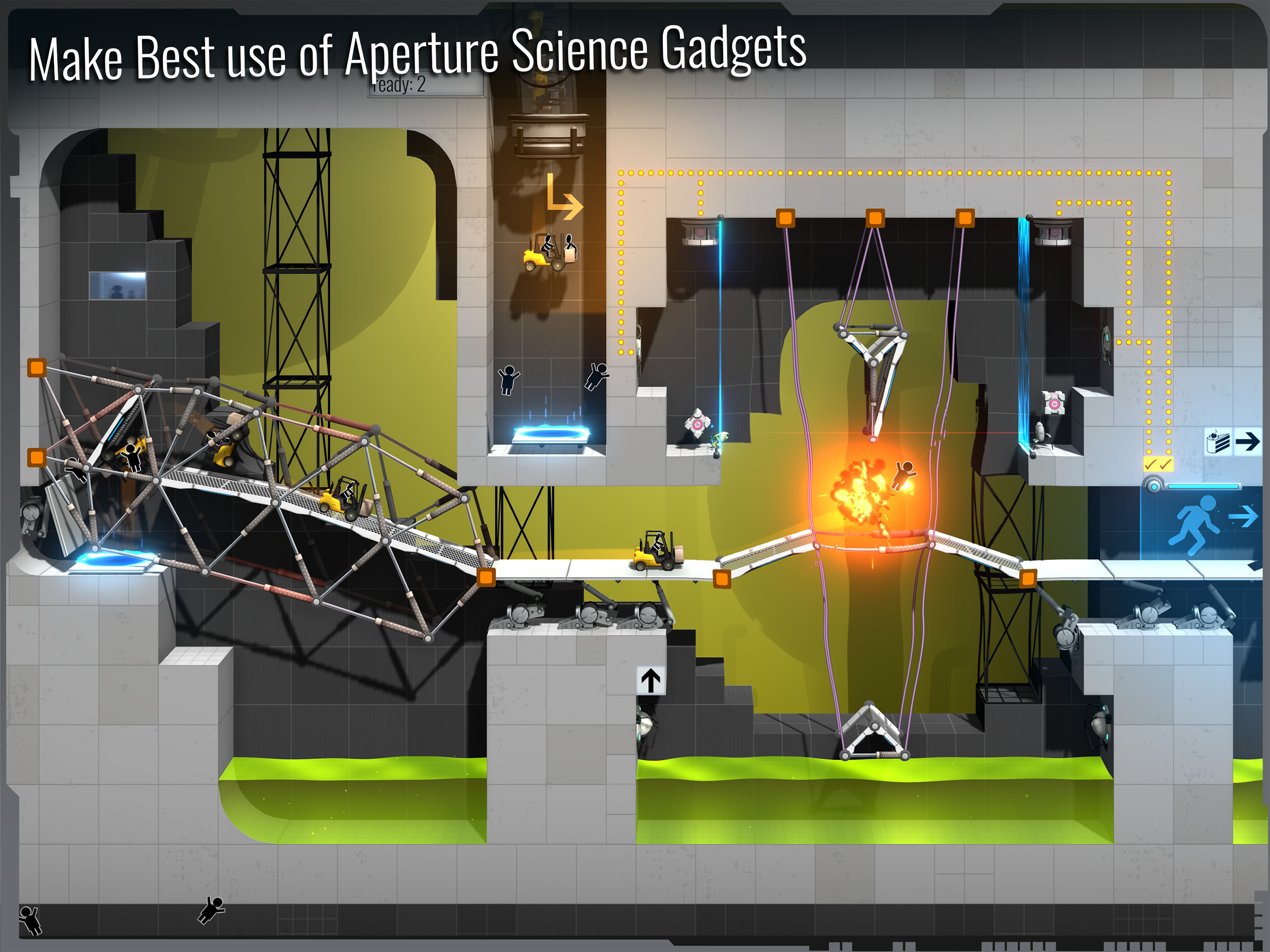 桥梁工程师：传送门（Bridge Constructor: Portal）截图