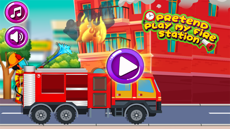 假装 Play Town 消防局游戏截图