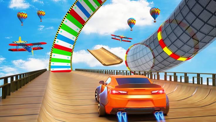 特技汽车 2023: 模拟驾驶赛车 汽车游戏游戏截图