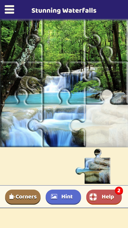 Stunning Waterfalls Puzzle游戏截图