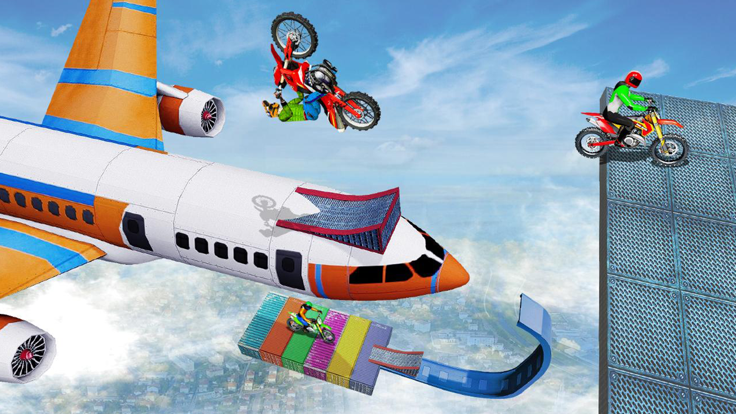 自行车特技车手赛车游戏游戏截图