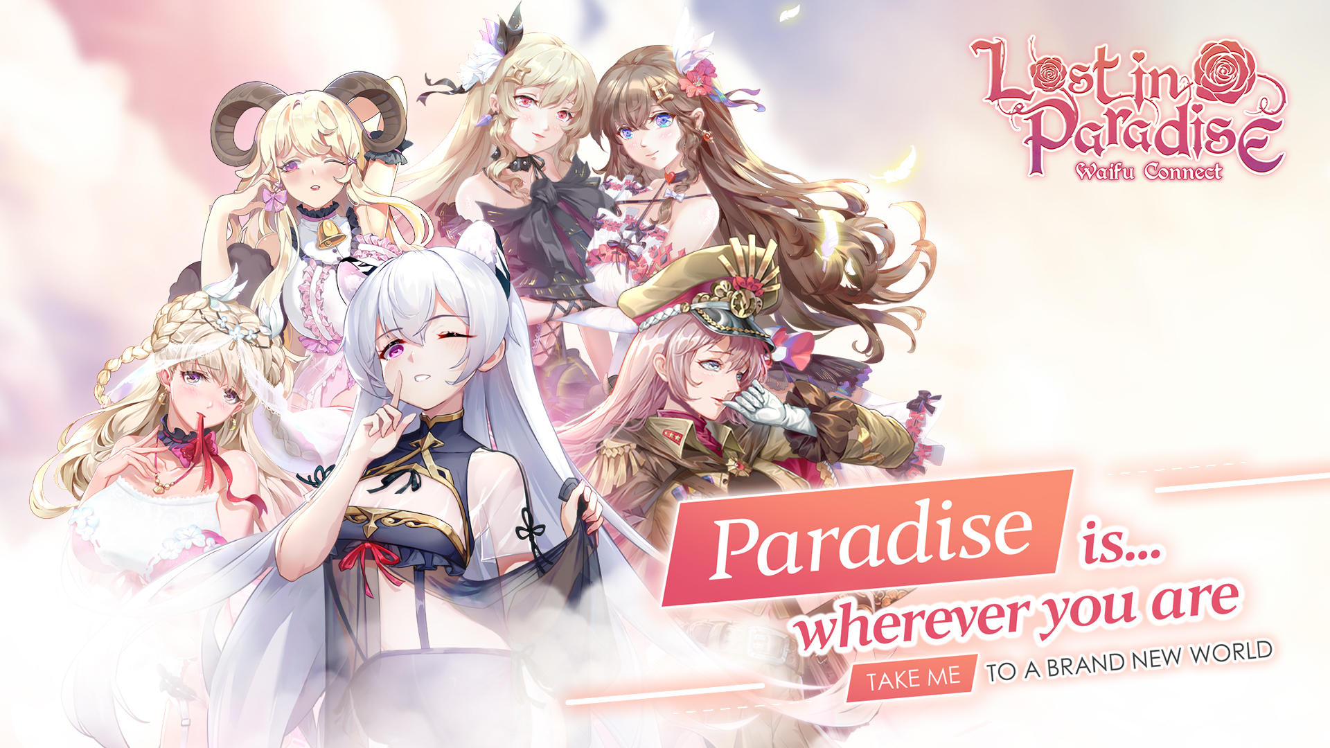 Lost in Paradise: Waifu Connect游戏截图