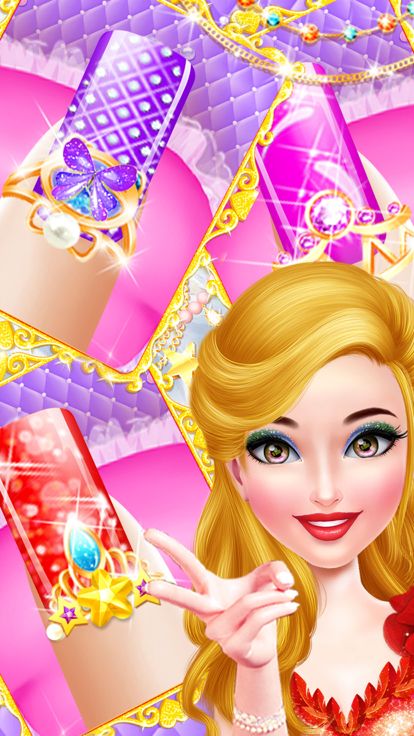 美甲游戏: 化妆美甲美甲设计修指甲美甲师游戏截图