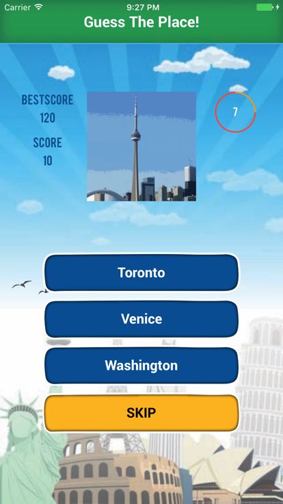 猜测地方测验-城市或国家游戏截图