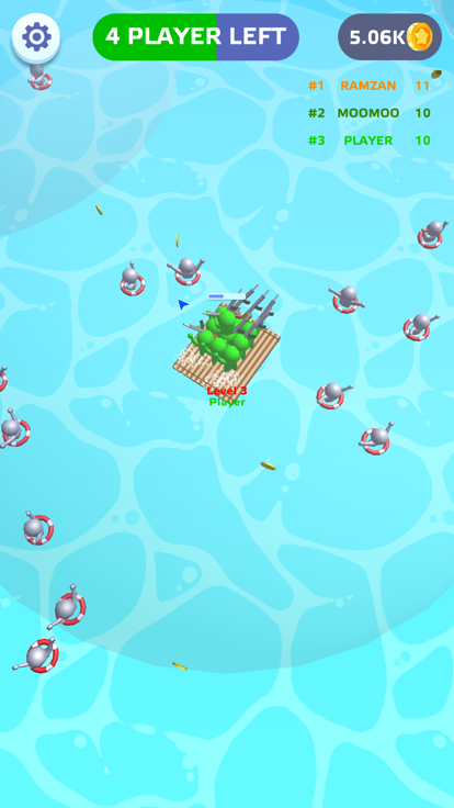 Raft Sea Wars io - Boat Battle游戏截图