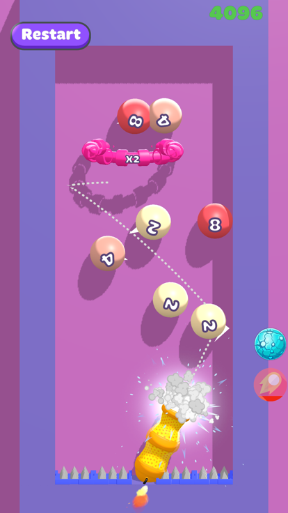 Cannon 2048游戏截图