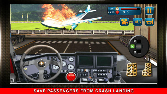 911消防卡车模拟3D - 驱动器的紧急车辆和救援消防建筑物游戏截图