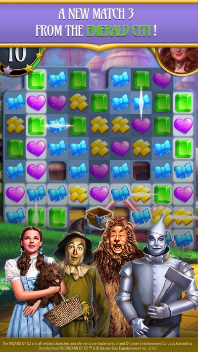 The Wizard of Oz Magic Match 3游戏截图