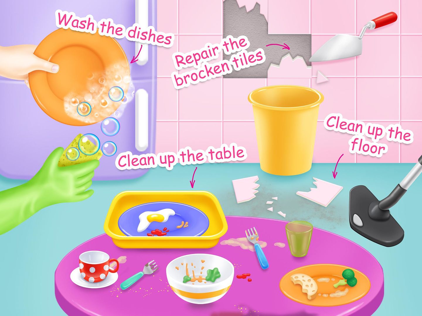 Screenshot of Doll House Cleanup
