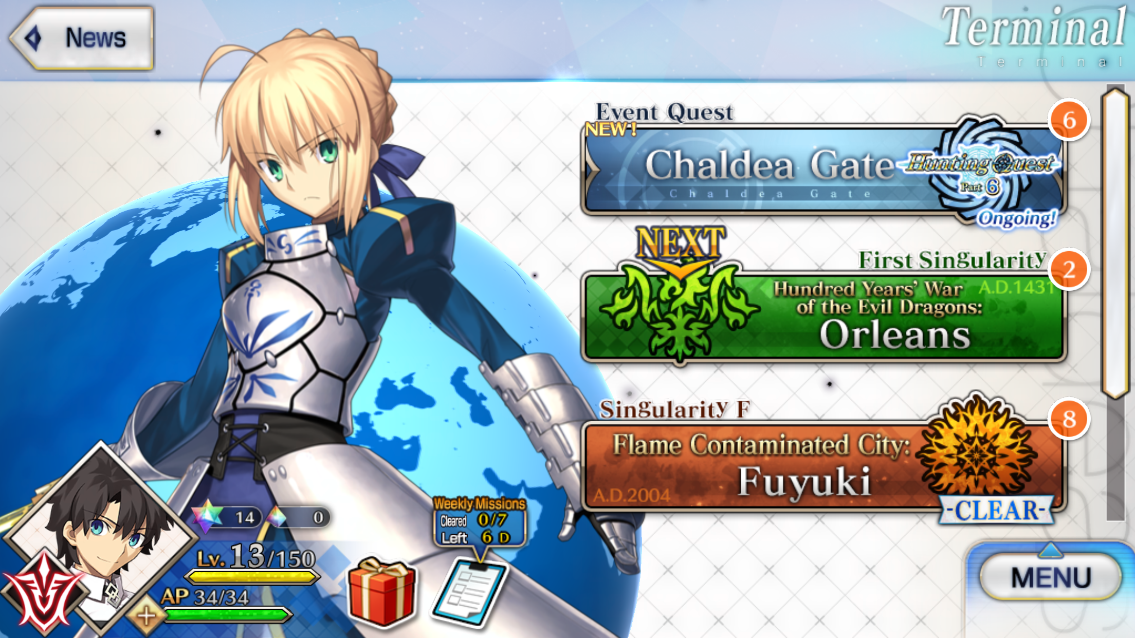 Fate/Grand Order游戏截图