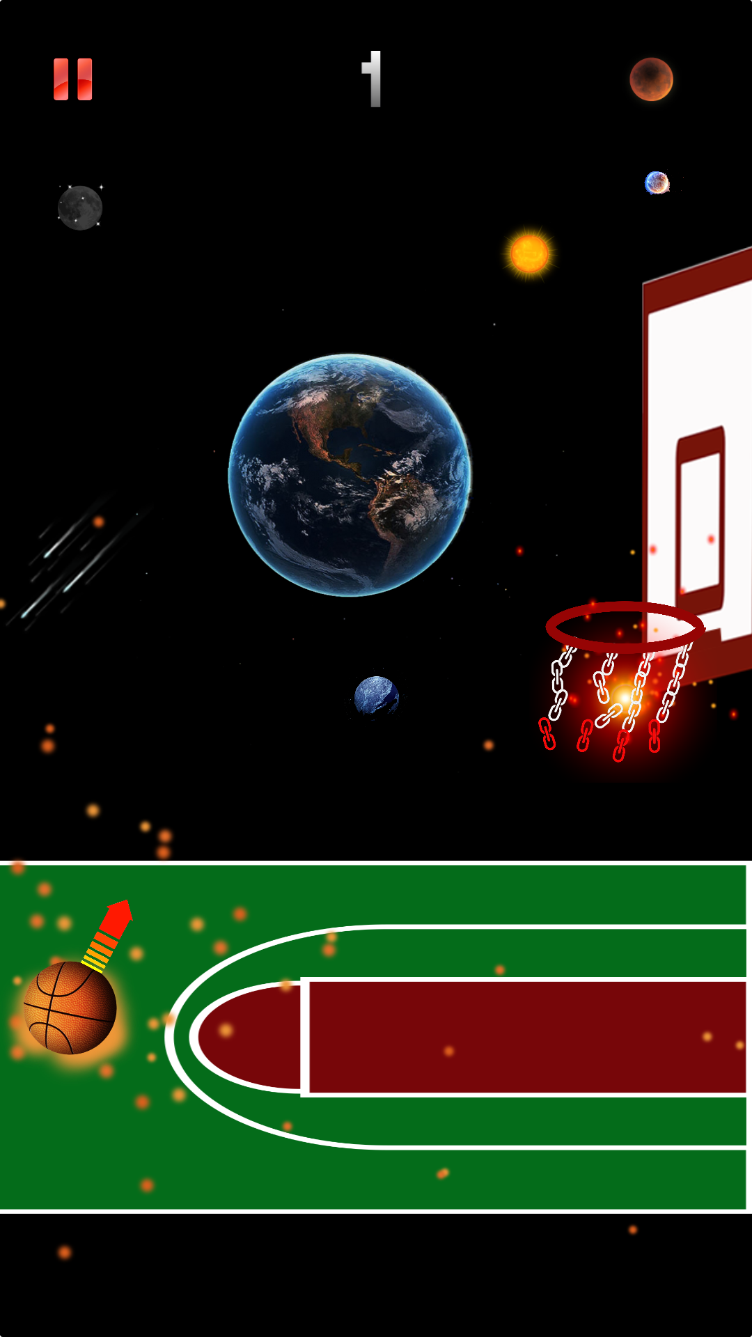 3分投篮 - 太空篮球游戏截图