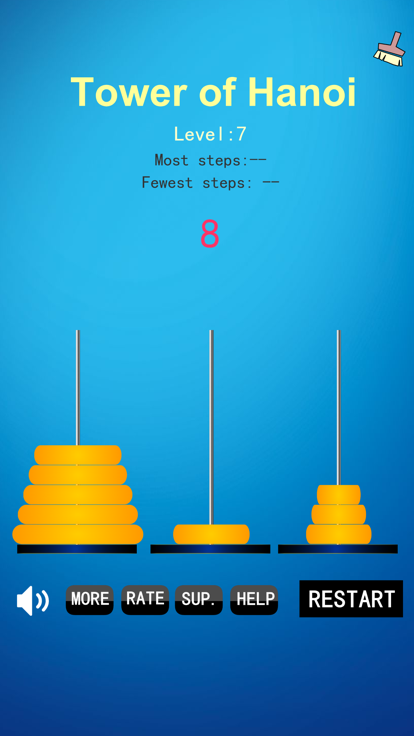 Tower of Hanoi Game Puzzle游戏截图