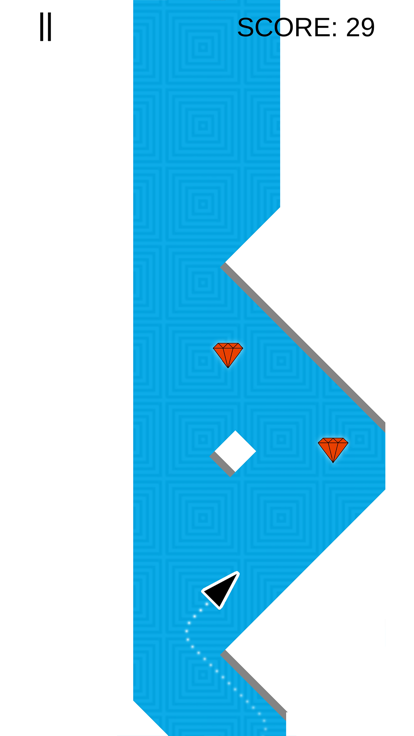 箭头之字形赛车游戏截图