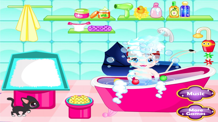 Baby's Day: Bath & Lunch & Play - Kids Game游戏截图