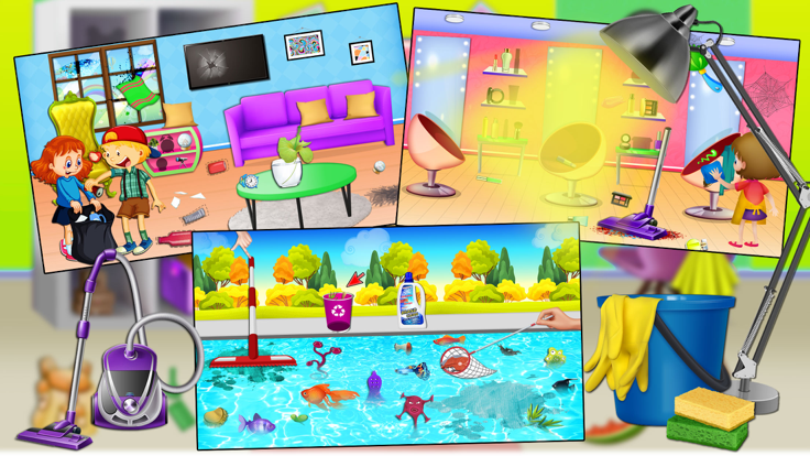 Home Cleaning Girls Game游戏截图