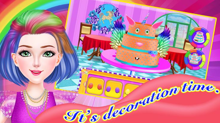 独角兽 城堡 彩虹 蛋糕 制作者游戏截图