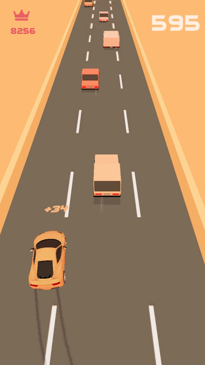 Race Car Racer - Pixel Traffic游戏截图