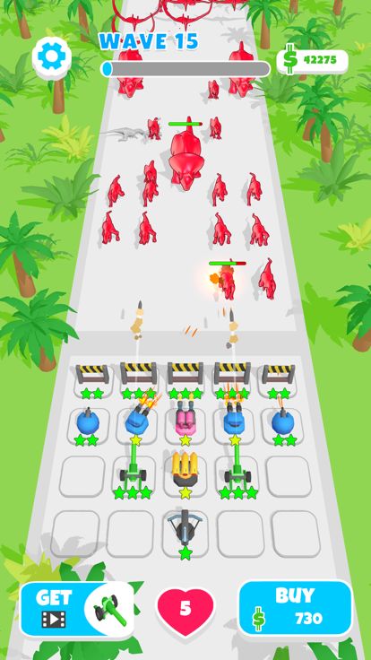 Gun Merge: Battle Defense游戏截图