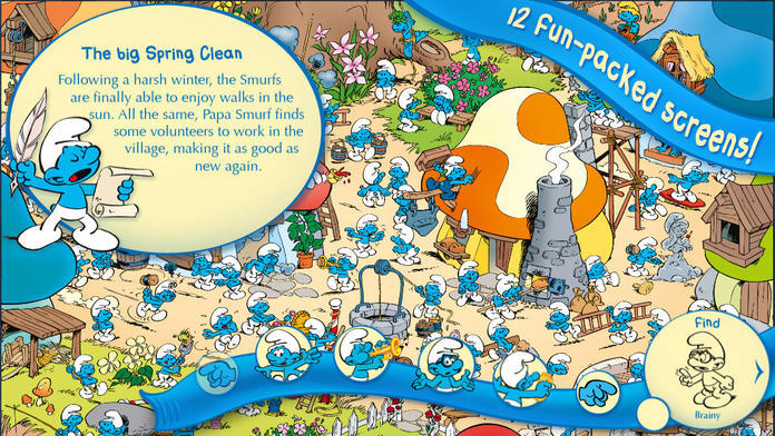The Smurfs Hide & Seek with Brainy游戏截图