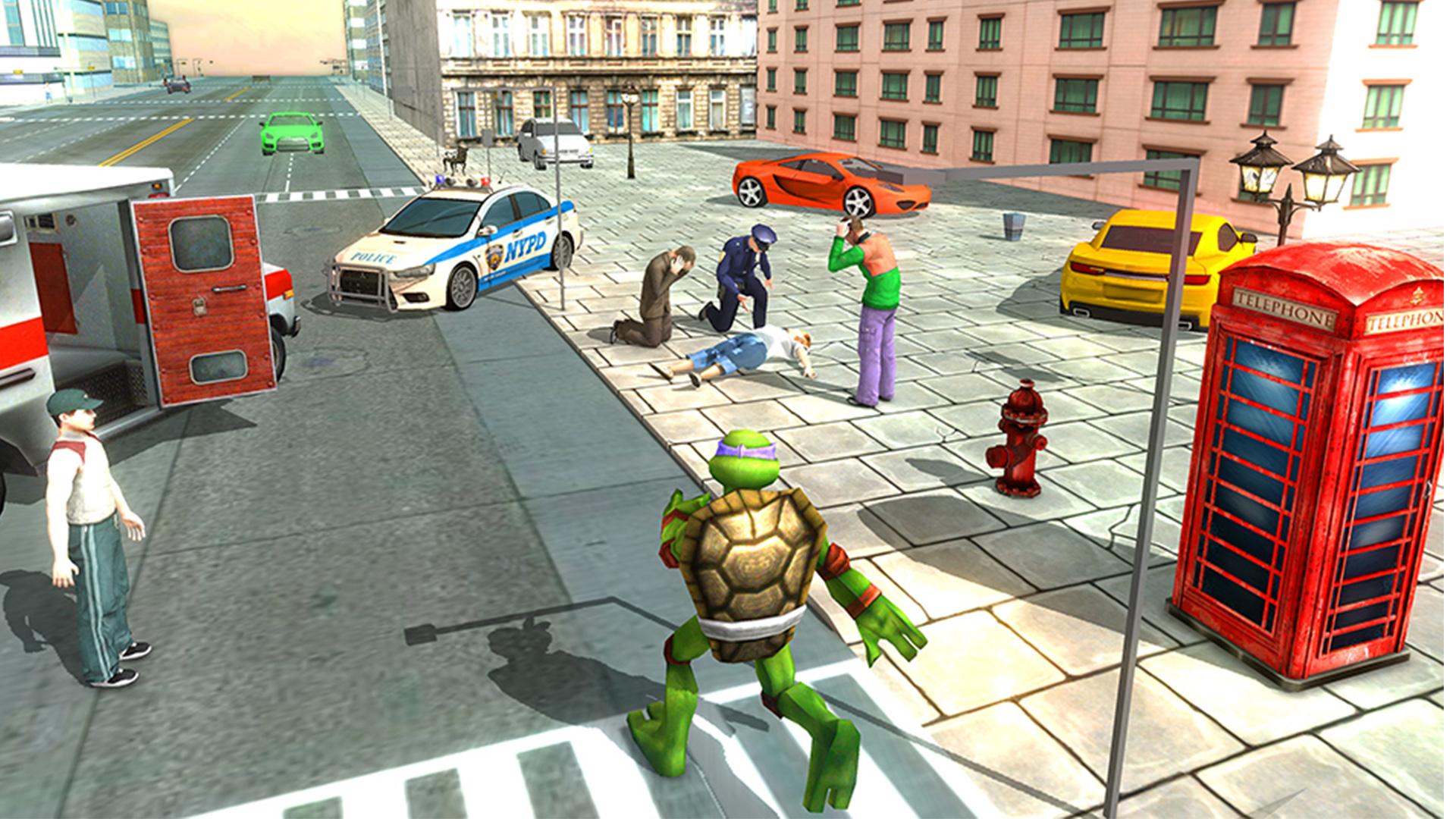 flying ninja warrior turtle city rescue mission 3d