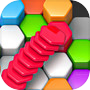 Hexa Drop - Pin Merge Puzzleicon