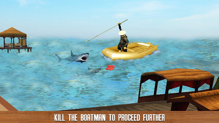 Furious Shark Revolution : Play this Shark Life Simulator to feed and hunt游戏截图