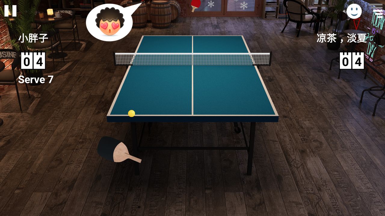 Screenshot of Virtual Table Tennis