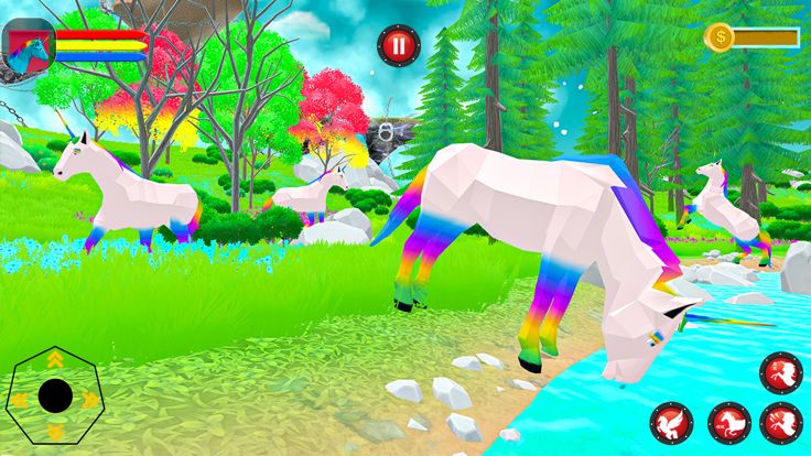 飞行 独角兽 飞马 马游戏截图