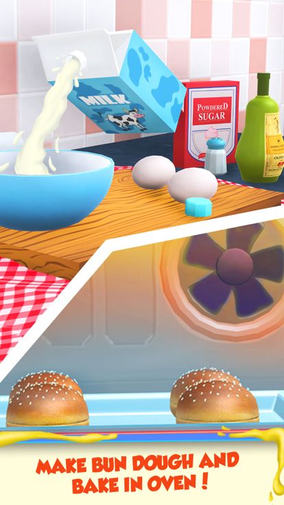 Burger Maker-Kids Cooking Game游戏截图
