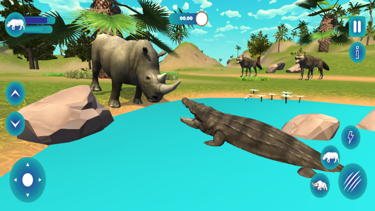 African Wildlife Rhino Savanna游戏截图